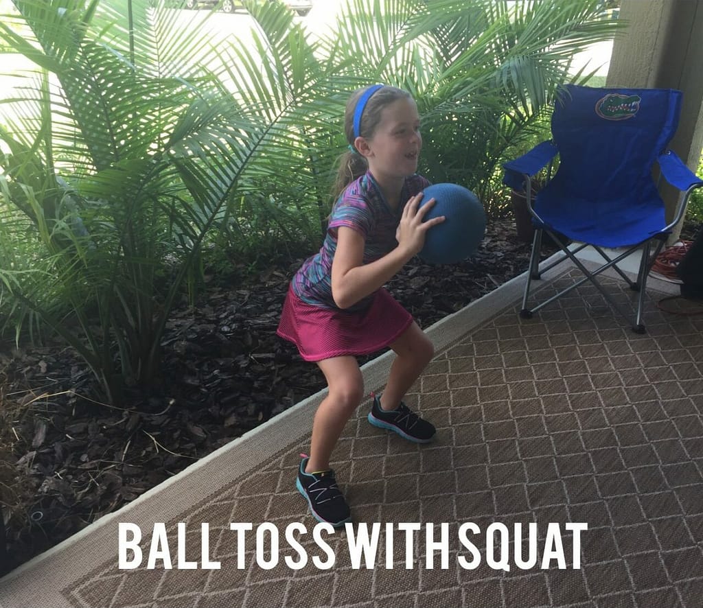 Ball Toss with Squat