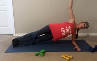 Side Planking Exercise with Weights