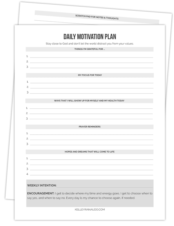 free daily motivation plan download