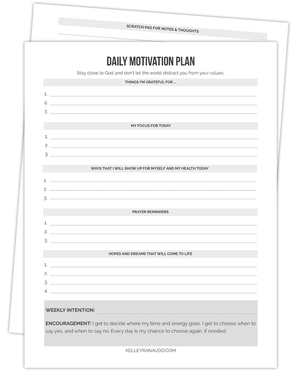 Daily Motivation Plan